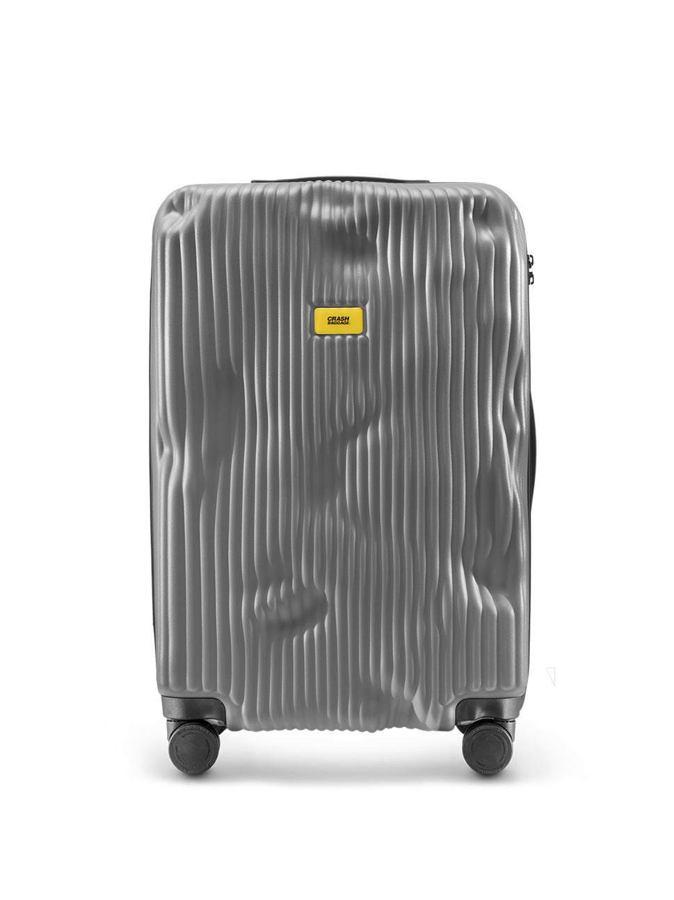 Crash Baggage Stripe 4 Wheel Luggage Trolley Smoke Grey 25" Polycarbonate