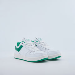 Pony Men's City Wings Low Sneakers with White Main Lace/Ext Lace Green as Chevron Lush Green