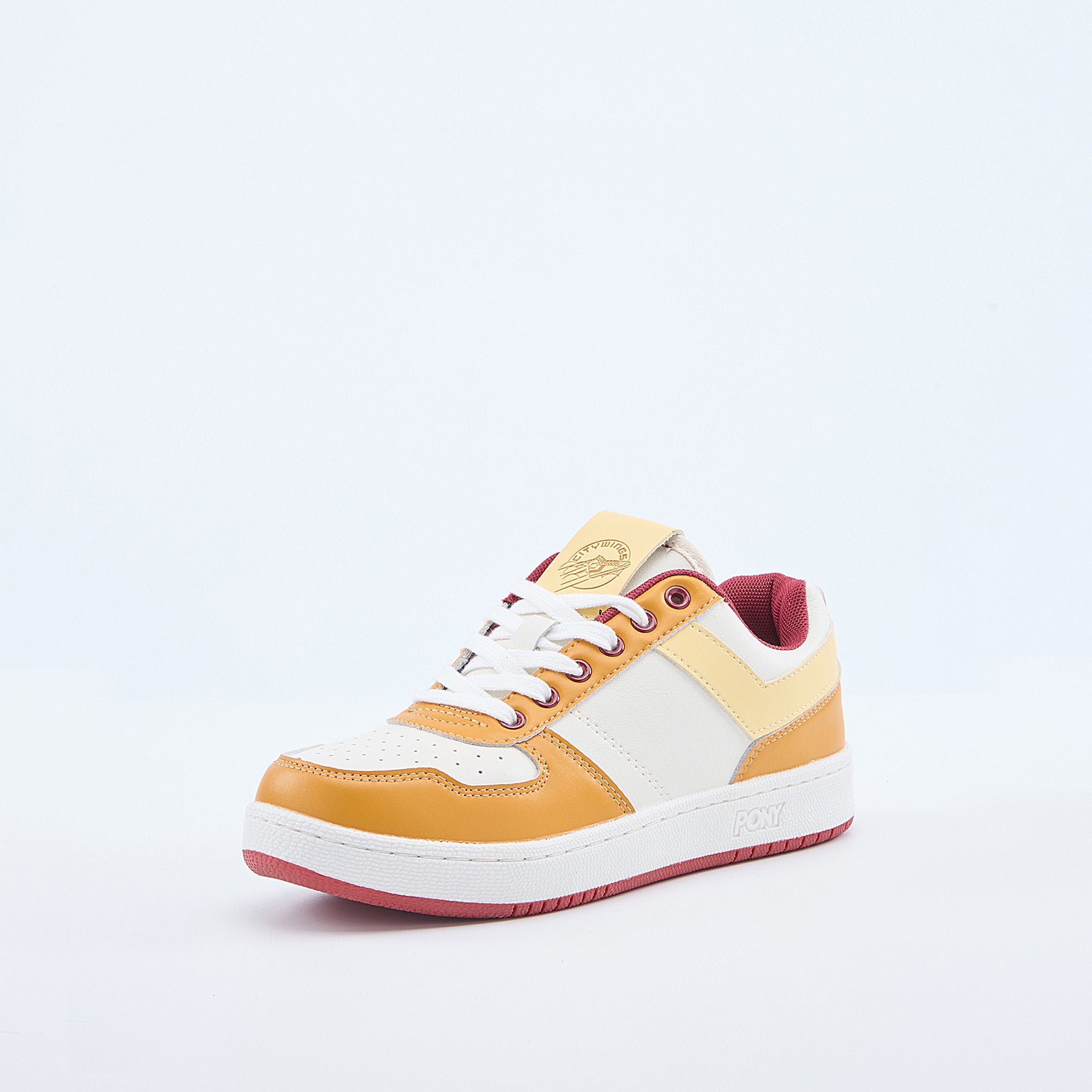 Pony Unisex City Wings Low Sneakers with Amber Main Lace/Beige Extra Lace Amber