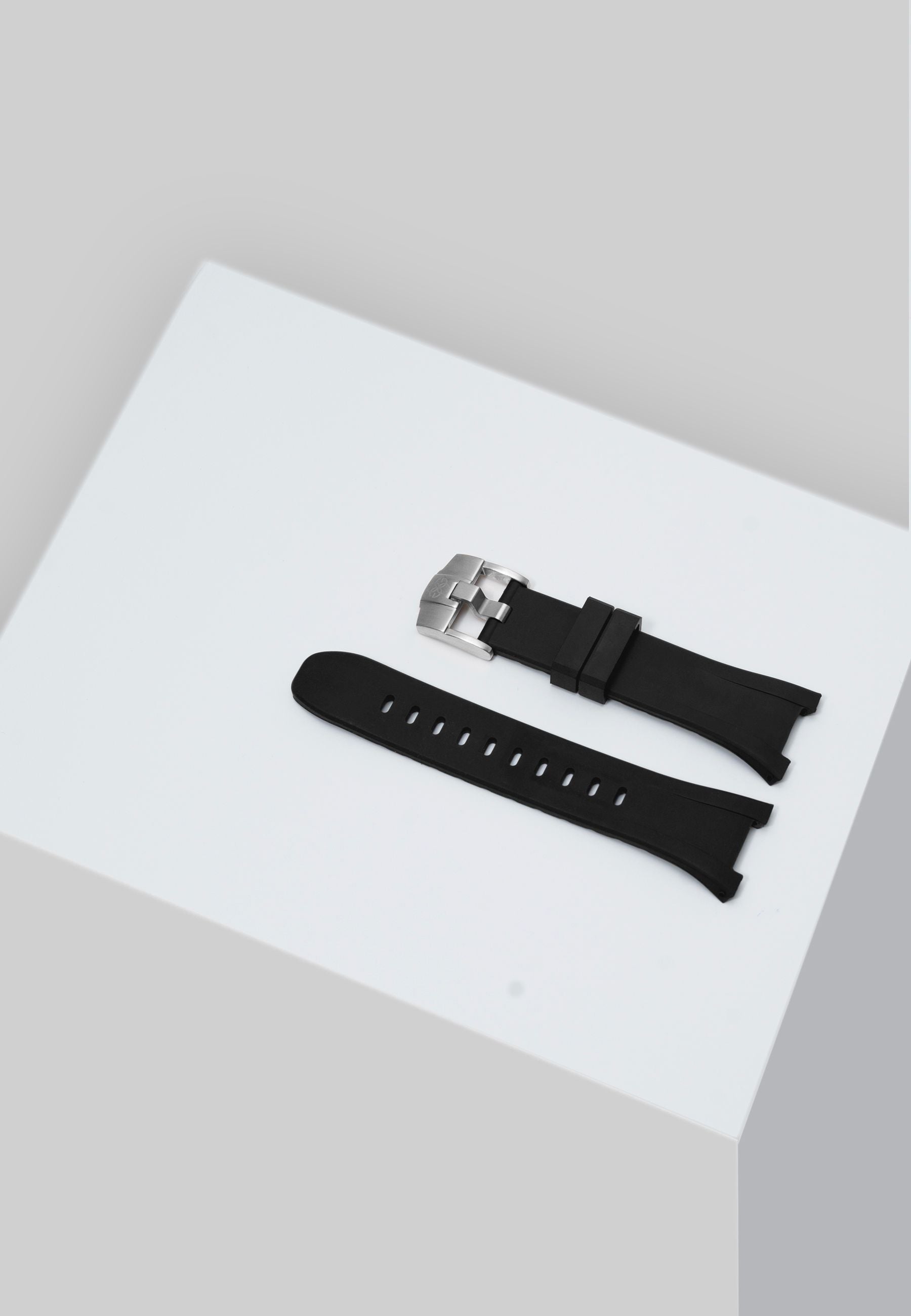 Golden Concept Black Rubber 45mm Apple Watch Strap