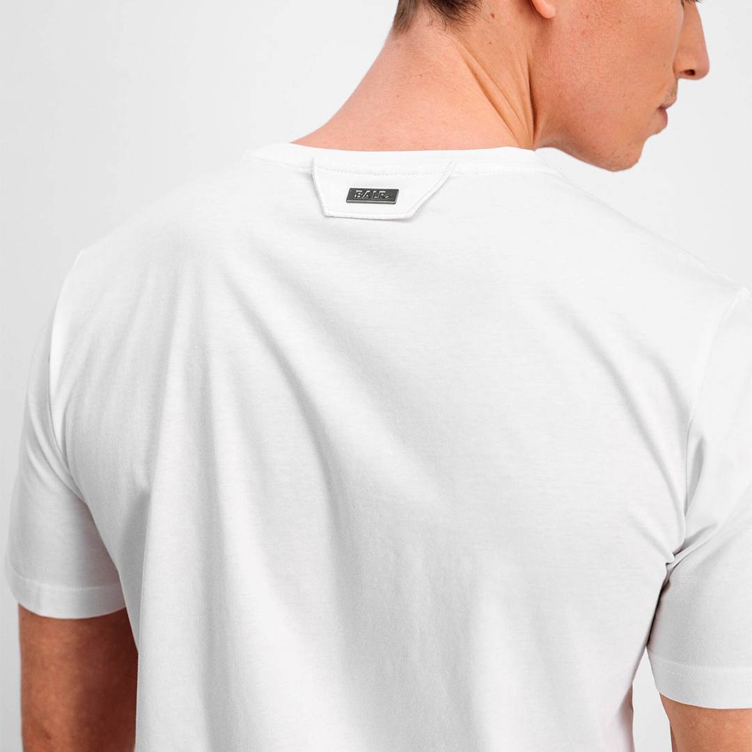 Balr Felt Logo Straight Brand White T-Shirt