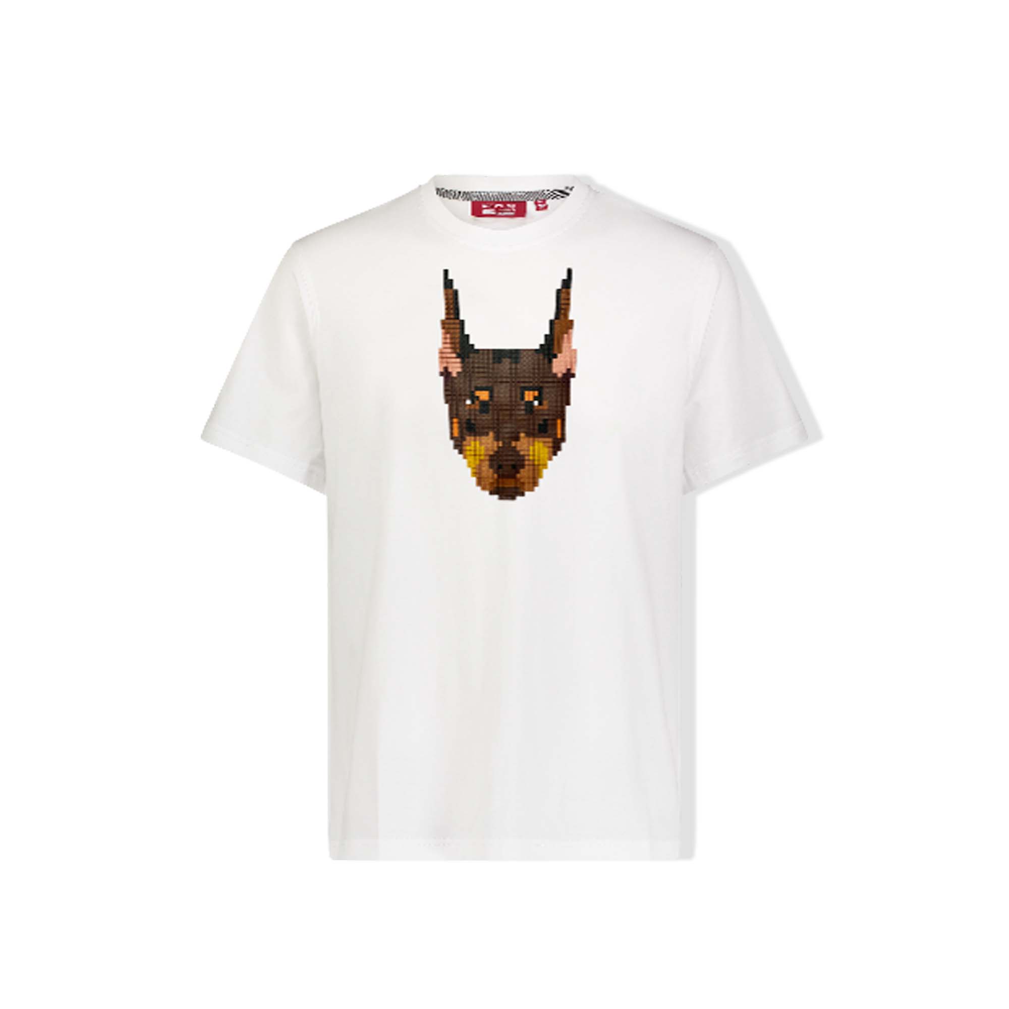 Buy 8-Bit Doberman Pincher T-Shirt - White Online