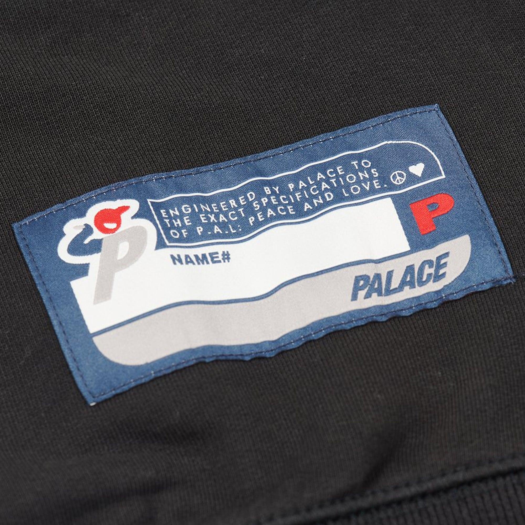 Buy Palace Palace Drop Shoulder College Crew Black Online