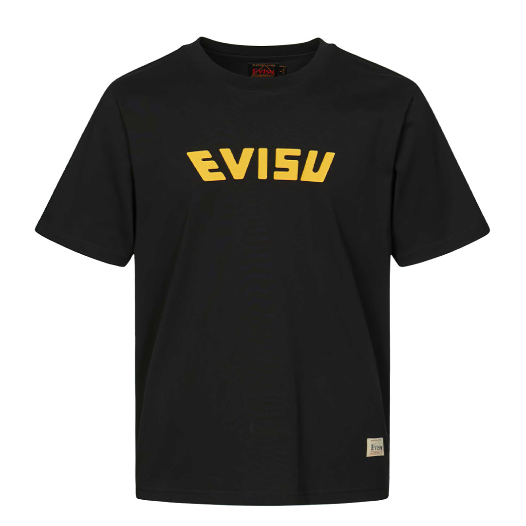 Buy Evisu Daruma Daicock Print Black T-Shirt Online