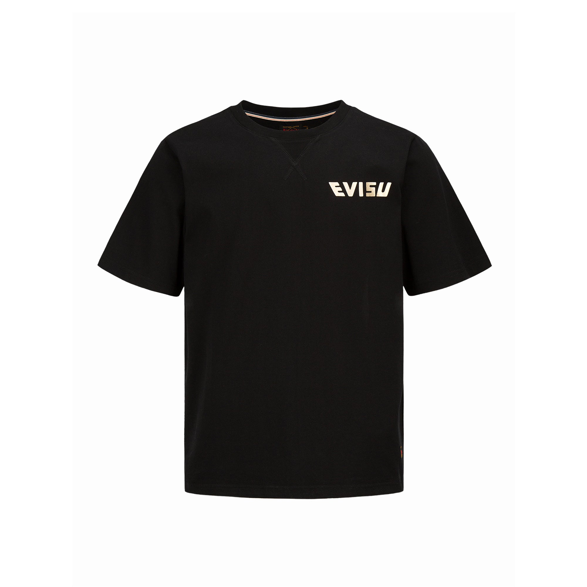 Evisu Calligraphy Printed Black T-Shirt