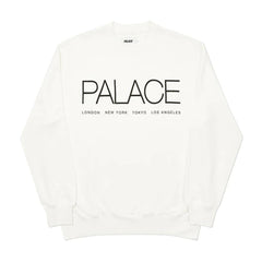 Buy Palace Globaller Crew White Sweatshirts Online