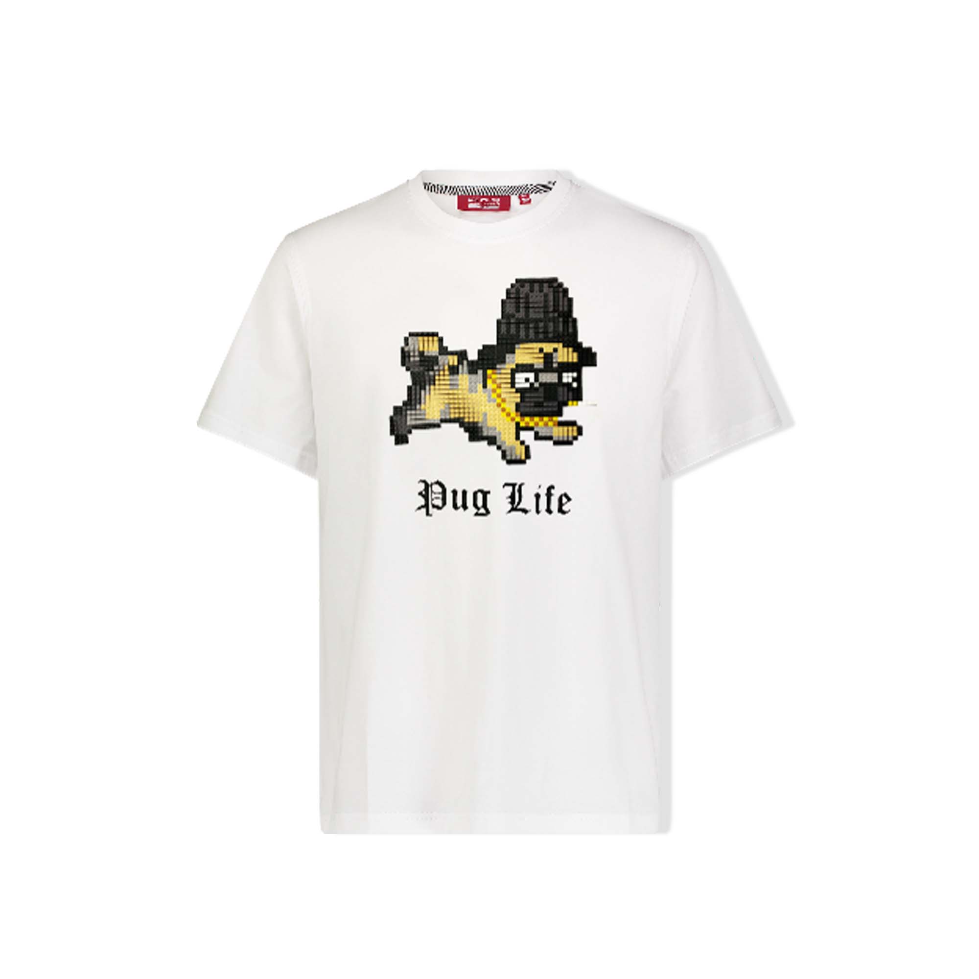 Buy 8-Bit Pug Life T-Shirt - White Online