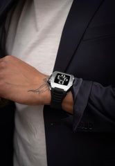 Buy Golden Concept Golden Concept Titanium Carbon Rubber Case for Apple Watch 44mm - Titanium + Black Online