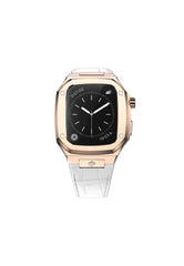 Buy Golden Concept Golden Concept Stainless Steel Case For Apple Watch Series 7 CL41 41MM - Rose Gold + White Online