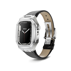 غولدن كونسبت Apple Watch Case Series 7 أسود / فضي 45 ملم