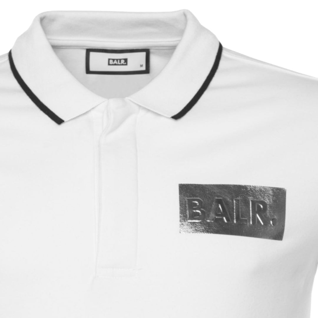 Balr Silver Club Straight Polo White T-Shirt