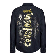Buy Evisu Evisukuro Calligraphy L/S Denim Shirt Online