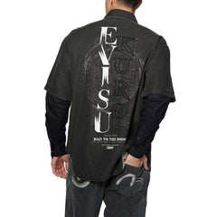 Buy Evisu Sg & Kuro Inserted 2 Layer L/S Shirt Online