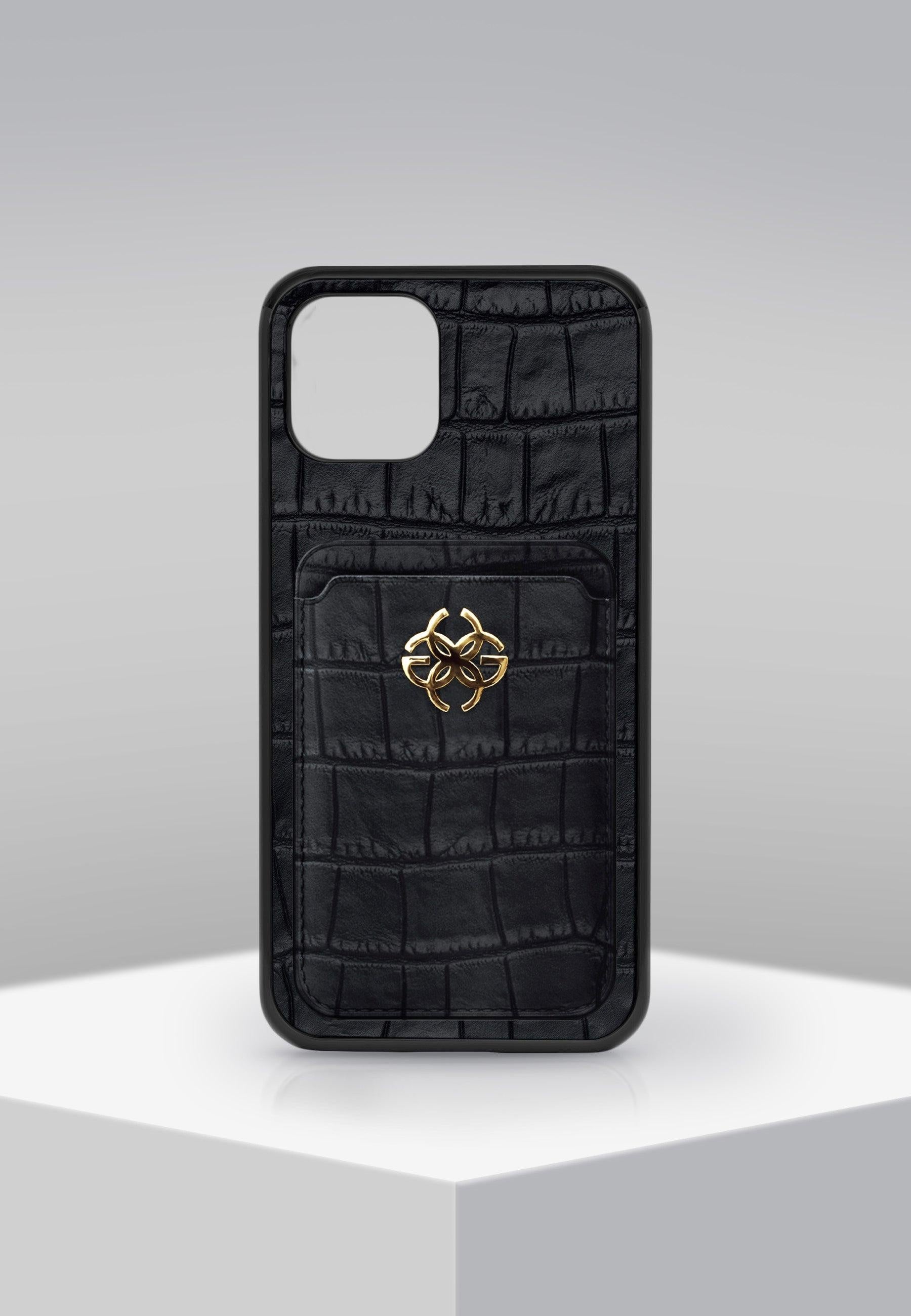 Buy Golden Concept Iphone 12 | 12 Pro Black + Gold Wallet Edition Case Online