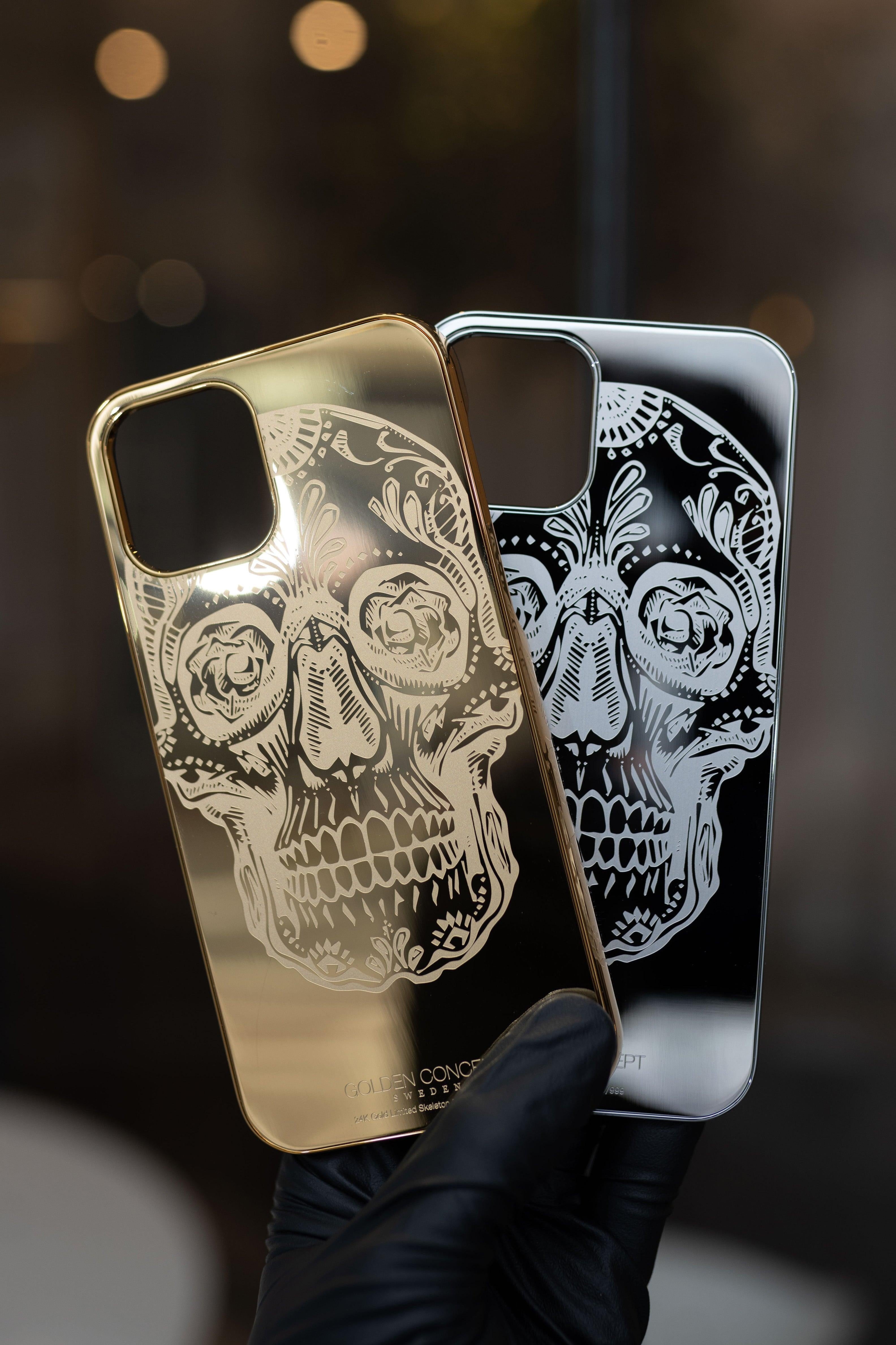 Buy Golden Concept Iphone 12 Pro Max Limited Edition Silver Skeleton Case Online