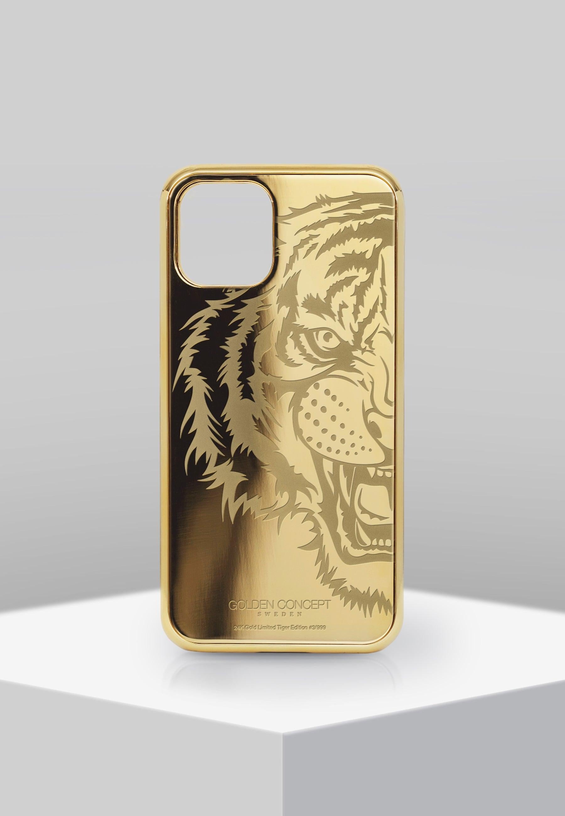 Buy Golden Concept Iphone 12 | 12 Pro Limited Edition Gold Tiger Case Online